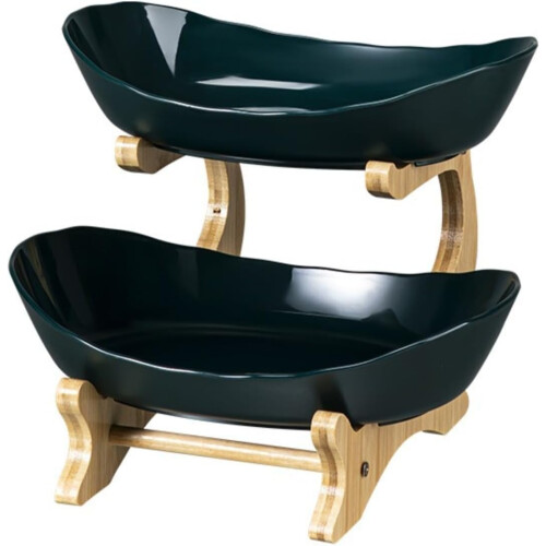 Three Tier Fruit Stand with Durable Lightweight Build for Elegant Kitchen Counter Display 1