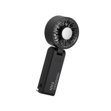Portable Handheld Fan with 100 Speed Levels, 360 Airflow, USB Rechargeable Quiet Cooling Black