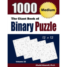 The Giant Book of Binary Puzzle by Khalid Alzamili Paperback Book