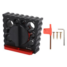 Adjustable Aluminum Alloy Dowel Maker Jig for Electric Drill, 8 Sizes, Fast Woodworking Rod Cutting