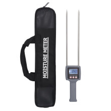 Accuracy Hay Moisture Tester with LCD Display and Temperature Compensation for Farmers