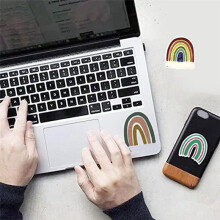 16PCS Calm Stickers for Anxiety Sensory, Stress Anxiety Relief Items Rainbow Styles Tactile Rough Textured Calm Stickers