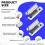 16 Pieces 3D Printer Bed Clips Clamp Hot Bed Glass Platform Fix Clamps and Silicone Leveling Solid Bed Mounts Set 6
