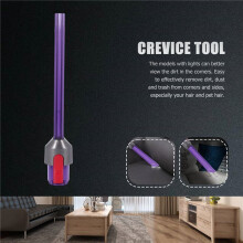 Quick Release Crevice Tool Nozzle Brush, with LED Light Compatible with V7 V8 V10 V11 Narrow Slit Nozzle Suction Space