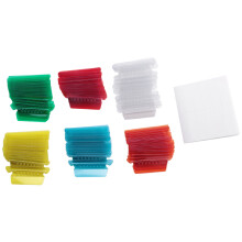 120 Sets Multicolor Hanging File Folder Tabs with Blank Inserts 2 Inches Plastic Hanging File Tabs for Hanging Folders
