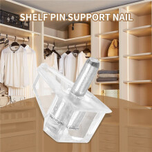 20 Pieces 3 mm Shelf Pins Clear Support Pegs Cabinet Shelf Pegs Clips Shelf Support Holder Pegs for Kitchen Furniture
