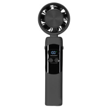 Portable Handheld Fan 4000mAh Rechargeable  Fan with 100 Speeds Digital Display for Travel