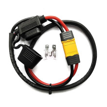 Câble D'Alimentation de Batterie de VéLo éLectrique ContrôLeur de Batterie au Lithium Fusible éTanche 14AWG Fil de DéCharge XT60
