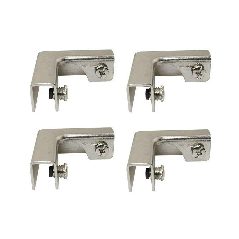 4Pcs L Type Glass Fixing Clip 2 Way Glass Connectors For 6-10Mm Furniture Hardware Glass Accessories 4713114399330