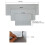 Silicone Square Dish Drying Mat Drain Pad Water Filter Table Placemat Kitchen Heat Resistant Protection Durable B 2