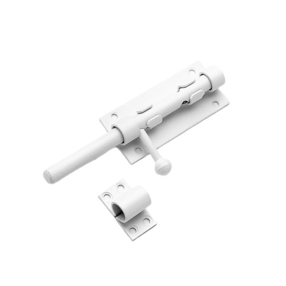 Heavy Duty 8 Inch 304 Stainless Steel Gate Latch, Weatherproof Slide Bolt Lock With Padlock Hole For Barn, Fence, Shed, White 9771547224037