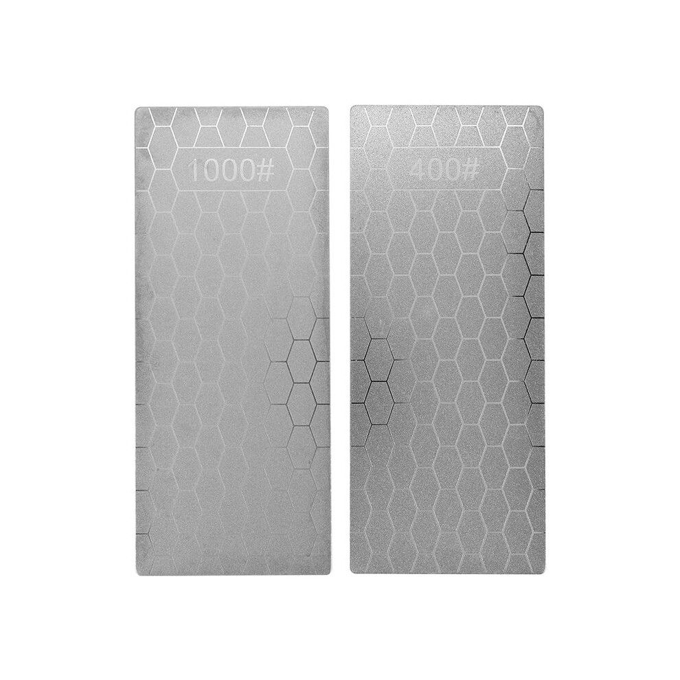 2Pcs Diamond Sharpening Stone, Whetstone Honeycomb Surface Diamond Sharpener Plate With Non-Slip Base(400/1000 Grit) 6031329046442