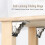 2PCS 0-90-180 Degree Self-Locking Folding Hinge Table Legs Silver Folding Coffee Table Furniture Hardware Cabinet Hinge 2
