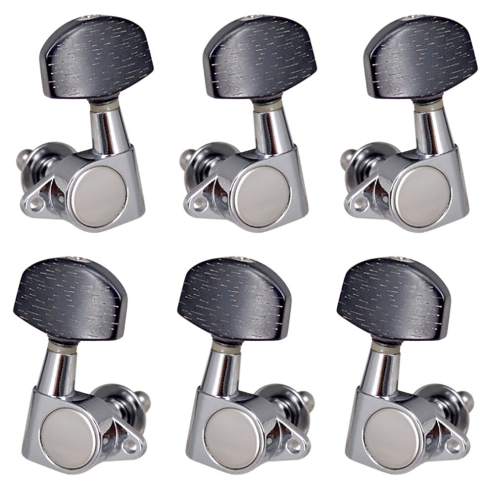 3L3r Closed Guitar String Tuning Pegs Tuner Machine Heads Knobs Tuning Keys For Acoustic Or Electric Guitar,6 Pack 4713708077033