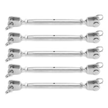 Corrosion Resistant Turnbuckle Rigging Screw Stainless Steel Adjustable Tensioner With Switch Compatible Ends For Secure Connections In Outdoor