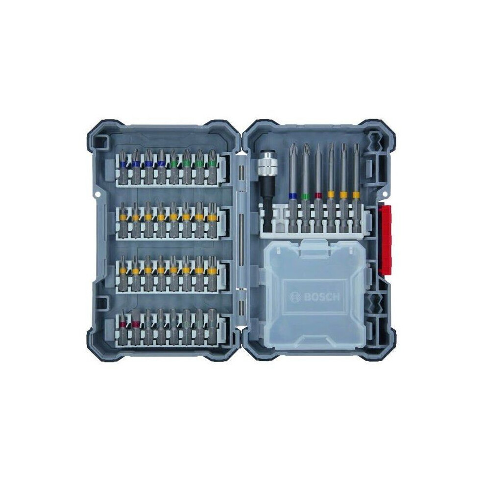 Bosch Professional 2607017464 40 Pieces Drill Set, Amazon Exclusive (Pick And Click, Extra Hard Screwdriver Bits, With Universal Holder), Set Of 40