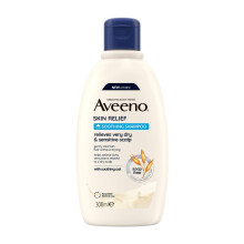 Aveeno Skin Relief Soothing Shampoo, 300ml, with Soothing Oat, for Dry Sensitive Scalp & Fragile Hair, Soap Free.