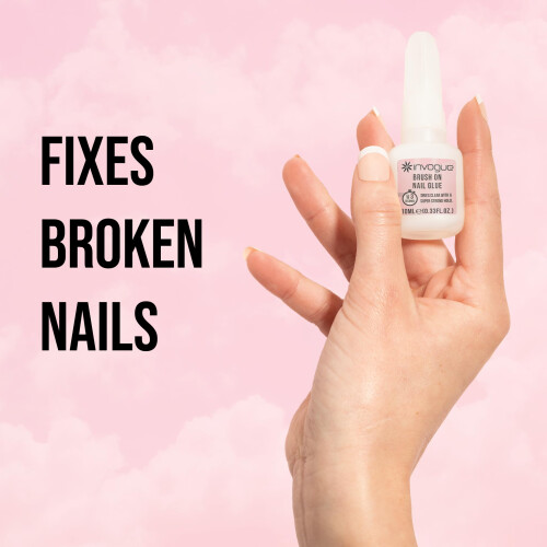 Invogue Brush on Nail Glue 10 ml 1
