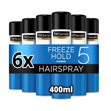 TRESemmé Hairspray Freeze Hold 400ml, 24-Hour Frizz Control, Extra Strong & Humidity-Resistant Hold.