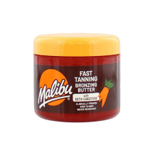 Malibu Sun Fast Tanning Bronzing Body Butter 300ml, Tan Accelerator with Beta Carotene, Moisturising, Water Resistant.