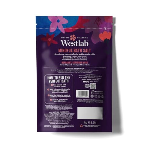 Westlab Mindful CBD Bath Salts 1kg 1