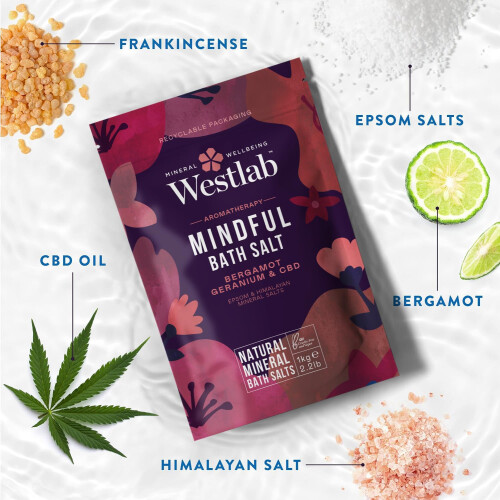Westlab Mindful CBD Bath Salts 1kg 2