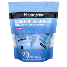 Neutrogena Makeup Remover Cleansing Towelette Singles, Daily Face Wipes To Remove Dirt, Oil, Makeup & Waterproof Mascara, Individu