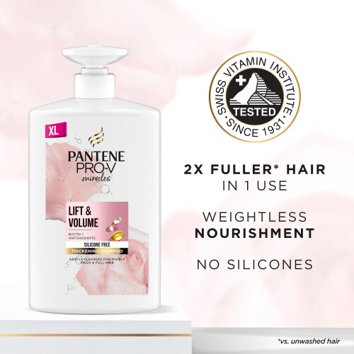 Pantene Pantene Lift'N'Volume Thickening Shampoo with Biotin, 2