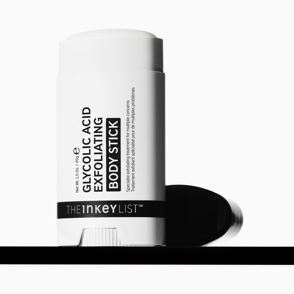The Inkey List Glycolic Acid Exfoliating Body Stick 45G, Multiple Concerns, One Targeted Solution, Delivers Deep, Effective Exfoli