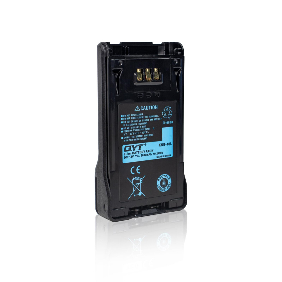 Two Way Radio Battery Knb48l 7.4V 2600Mah Liion Extended Runtime For Kenwood Tk5220 Tk5320 Nx200 Nx300 9169991246802