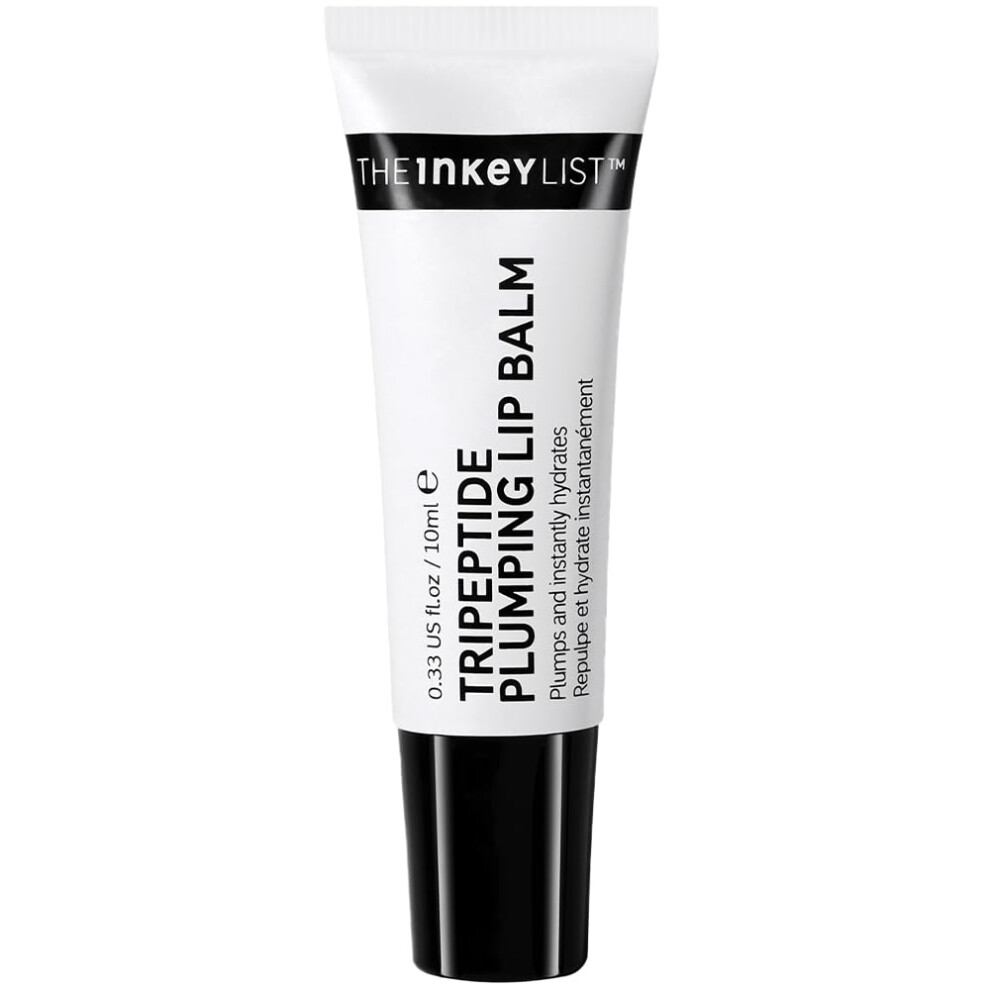 The Inkey List Tripeptide Plumping Lip Balm 10Ml, Non Tingling Lip Plumpe, Hydrates Dry Cracked Lips, Fragrance Free, Suitable For