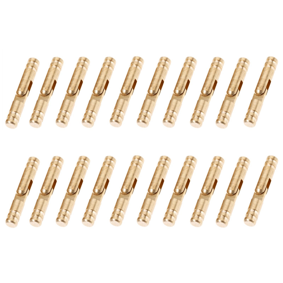 20Pcs Solid Brass Barrel Hinges Concealed Hidden Design 25Mm For Jewelry Boxes And Cabinets 9169991246819
