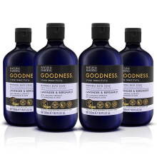 Baylis & Harding Goodness Sleep Lavender & Bergamot Sleep Bath Soak, 500ml (Pack of 4) - Vegan Friendly