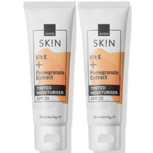 Pack of 2 Avon Nutraeffects Radiance Tinted Facial Day Moisturising Cream SPF20 for normal skin, 100.0 millilitre, 120.0 grams