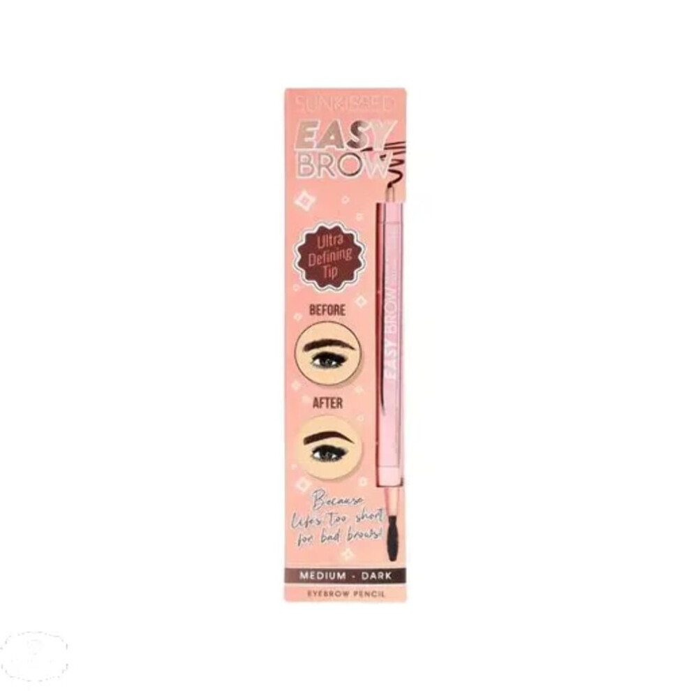 Sun Kissed. Dark Sunkissed Easy Brows Ultra Defining Tip Medium- Eyebrow Pencil