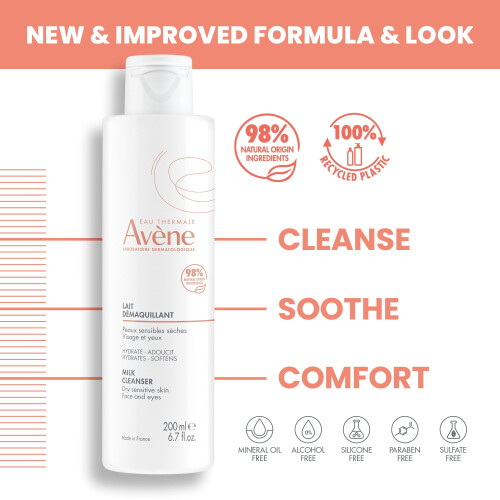 Avène Avene Gentle Milk Cleanser, 200 ml (Pack of 1) 1