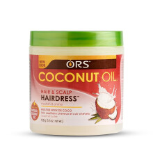 ORS Coconut Oil Hairdress for Hair & Scalp 5.5oz (156g) | Moisturising Hair lotion for Stronger, Softer & Shinier Hair | Nourishes Dry Scalp
