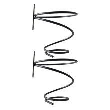 2pcs Wall Mounted Wine Rack Metal Bottle Holder SpaceSaving Iron Shelf for Home Bar Kitchen