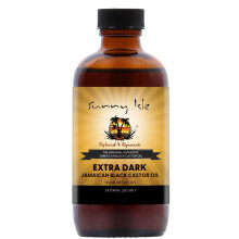 Sunny Isle Jamaican Black Extra Dark Castor Oil 4oz | 100% Natural, Moisturizing for Hair, Scalp and Skin