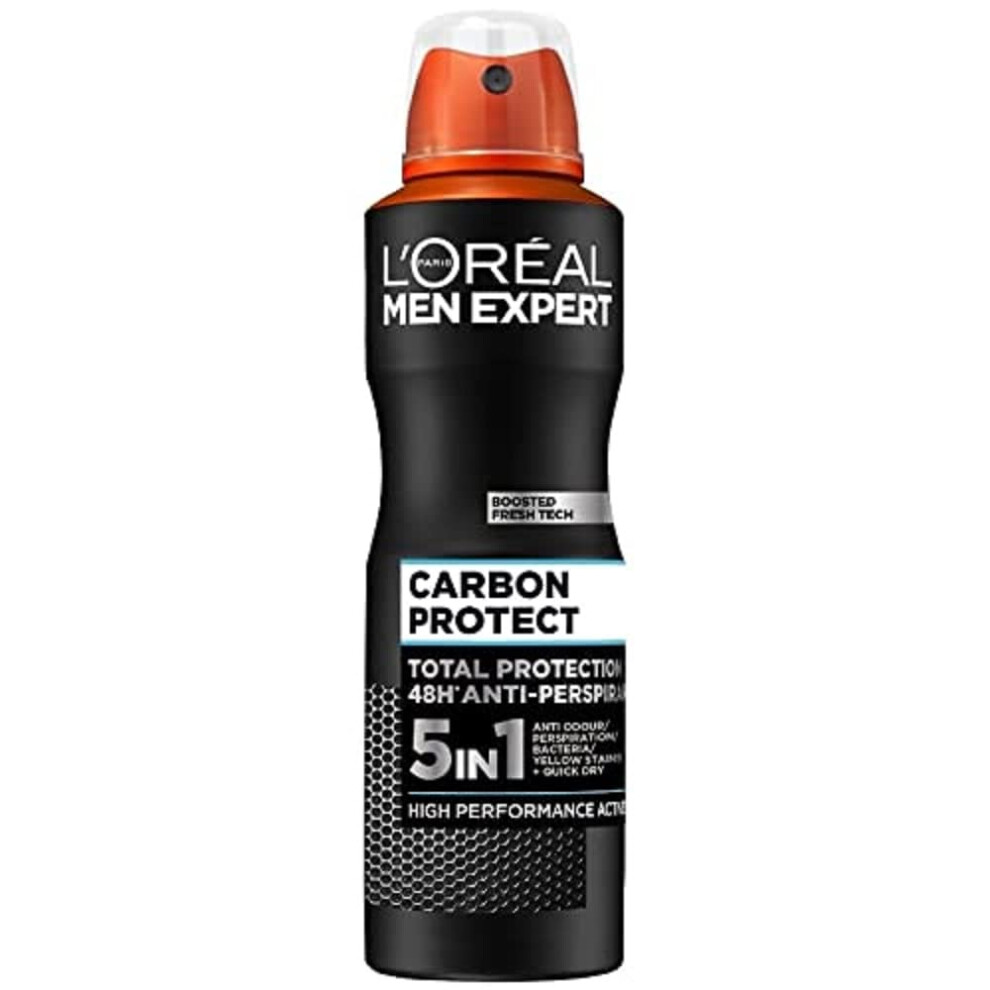 Lã¢Â¬Â¢OrãÂ©Al Paris Men Expert Men's White L'orãAl Paris Expert 48H Carbon Protect Anti-Perspirant Deodorant For 250Ml Pack Of 6, Bulk Buy
