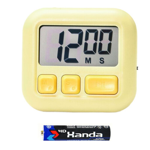LCD Digital Kitchen Timer with Magnetic Electronic Tool for Cooking Countup Timing Cook Friendly Alarm Clock Counter B