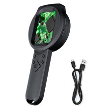 Digital Magnifier 2.8in IPS Screen Portable 2MP 1000X Magnifying Glass with Light 4 Zoom Buttons Digital Microscope