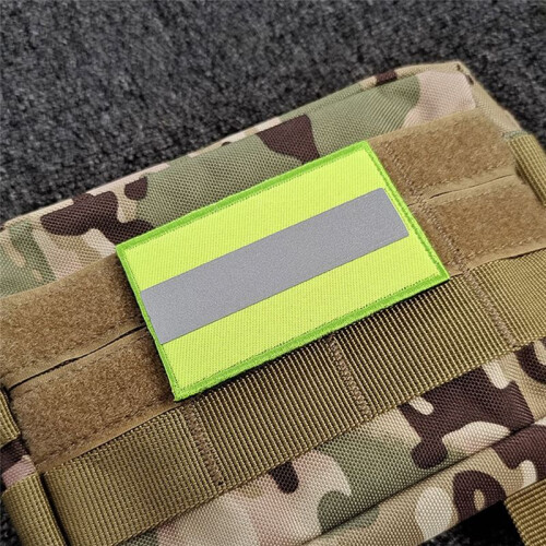 Reflective Double-Sided Fabric Patch Patch Identification Armband Outdoor Bag Clothing Accessories Long 2