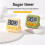 LCD Digital Kitchen Timer with Magnetic Electronic Tool for Cooking Countup Timing Cook Friendly Alarm Clock Counter A 5