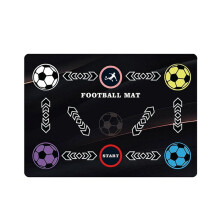 Soccer Training Mat, Football Footwork Training Equipment Mat Non-Slip Silent Soccer Mat for All Levels