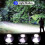 LED Rechargeable Headlamp 3 Lighting Modes Telescopic Zoom Flashlight Super Bright Lights for Camping 4