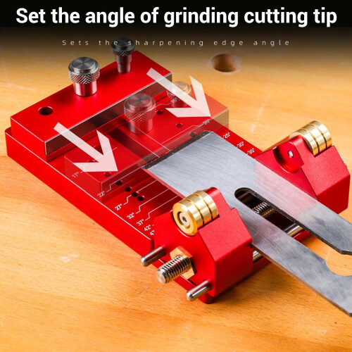Chisel Sharpening Jig and Honing Guide with Precision Angle Adjustment for Woodworking Blades 1