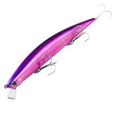 Floating Wobbler Fishing Lure Saltwater Jerkbait 175mm/27g Slow Suspending Lure for Surf Fishing Halibut & Bass A