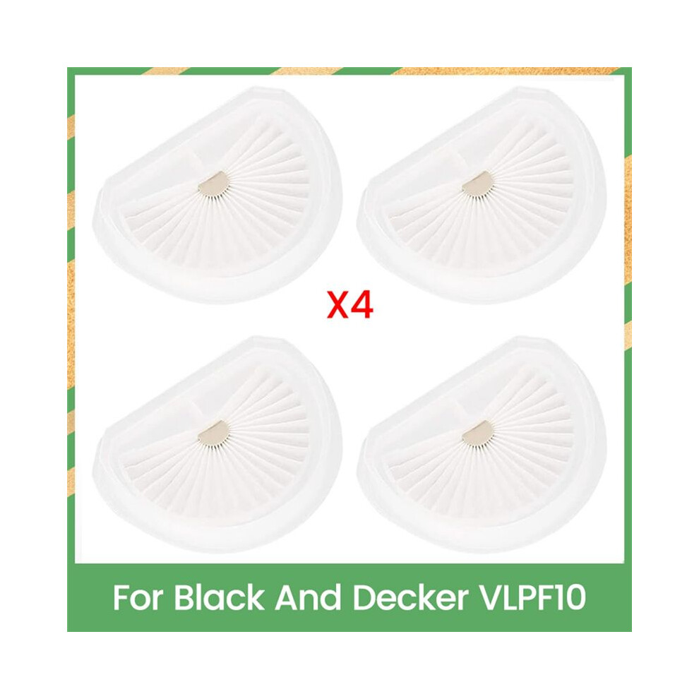 4Pcs Replacement Filter For And Decker Vlpf10 Hand Vacuum Cleaner Accessories Black 6033231066983