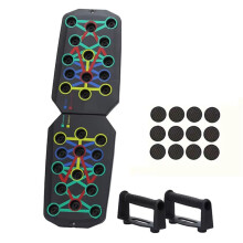 Portable Folding Push- Board, Multi-Functional Anti-Slip Mat with Handle, Home Fitness Exercise for Chest